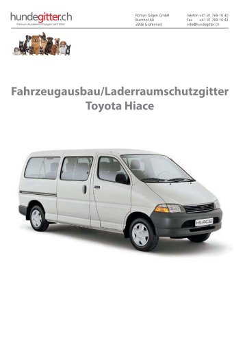 Toyota_Hiace_Fahrzeugausbau_Laderaumschutzgitter