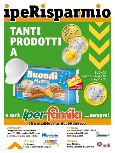 261015 - IPERFAMILA Campobasso - Tanti prodotti a 0.50/1/2 Euro