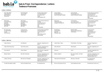 bab.la Frasi Corrispondenza | Lettera Tedesco-Francese