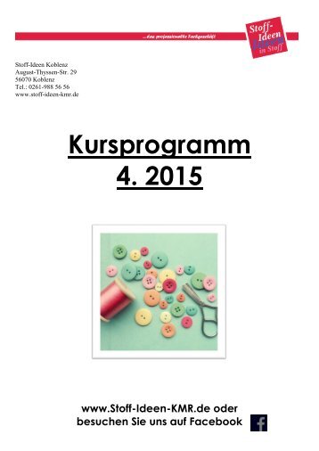 Kursprogramm Koblenz 2015