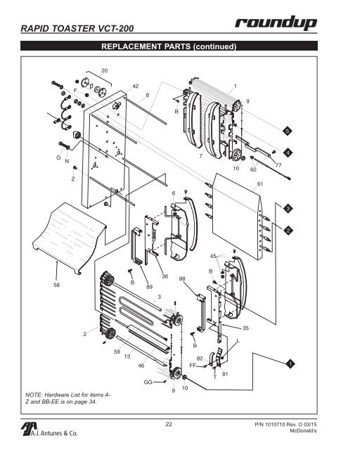 Labeled Toaster Parts Diagram - Designer Toaster