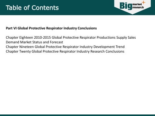Market Research on Protective Respirator Industry – Trends, Analysis, Demand, Opportunities and Forecast  