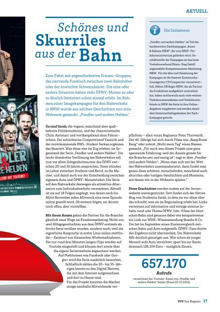 VDV Das Magazin Ausgabe November 2015