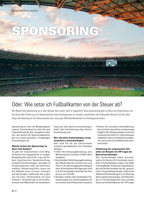 2015-02: TOP Magazin Dortmund | SOMMER