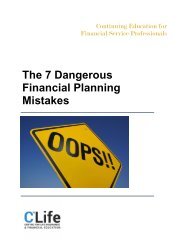 The 7 Dangerous Financial Planning Mistakes