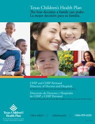 Texas Children’s Health Plan