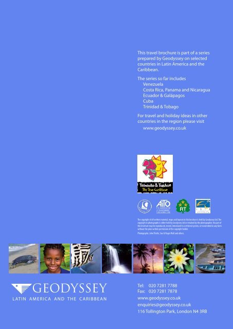 Geodyssey Trinidad and Tobago brochure for web use