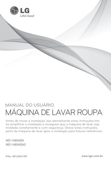 Manual Máquina LG Lavar e Secar