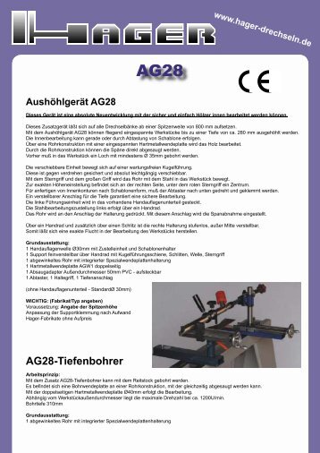 AG28-Tiefenbohrer
