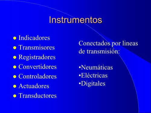 Instrumentación para Control de Procesos