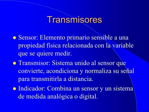 Instrumentación para Control de Procesos