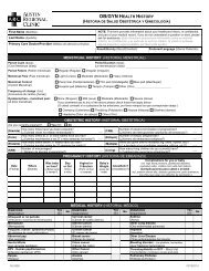 OB-GYN Self History Form
