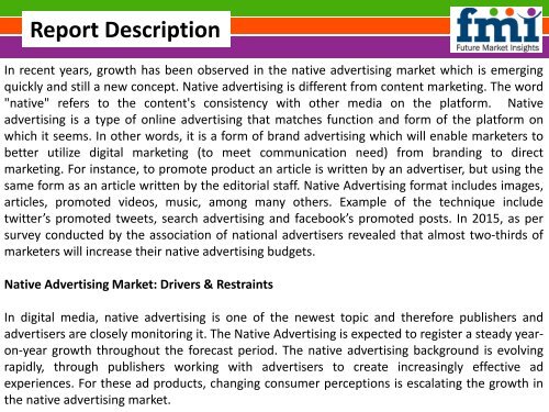 Native Advertising Market