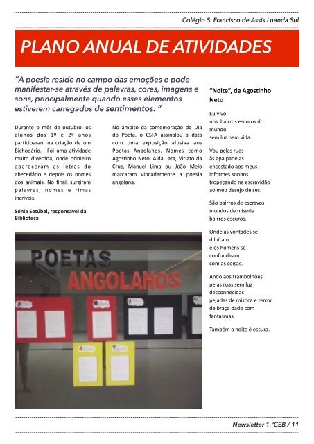 Newsletter Outubro