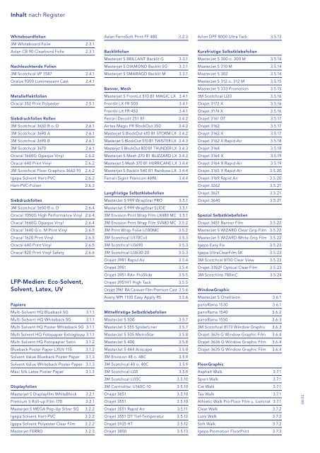 Igepa Adoc AG - Preisliste