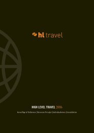 HL TRAVEL Unser Reisekatalog 2016