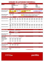 HORARIO DE AUTOBUSES FUENGIROLA