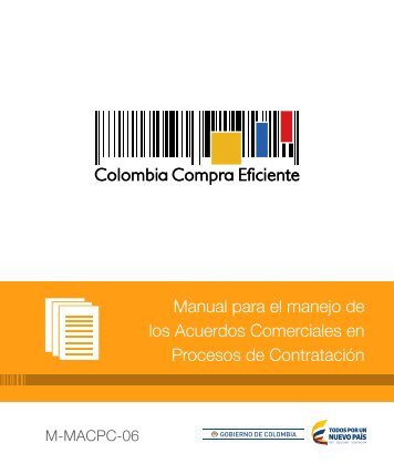 Manual para el manejo de los Acuerdos Comerciales en Procesos de Contratación