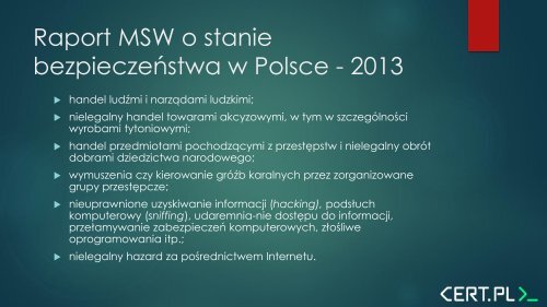 Cyberprzestępczość w Polsce