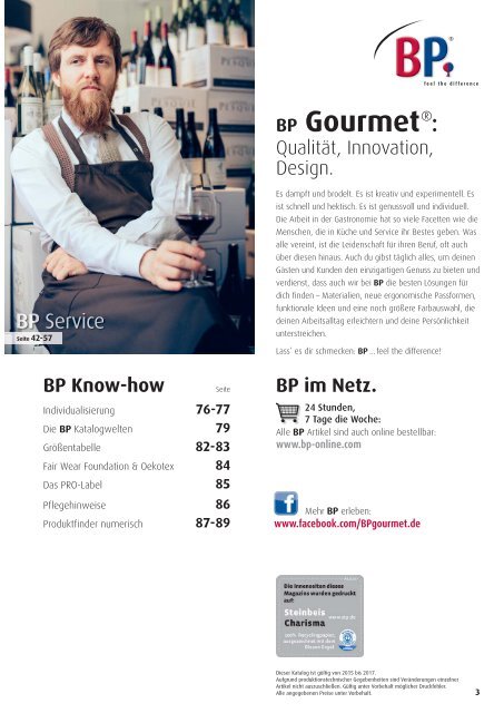 BP Gourmet Katalog