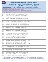 Election Day Polling Locations - Dallas County, TX Elections