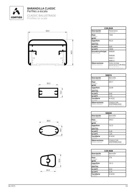 BARANDILLA CLASSIC CLASSIC BALUSTRADE