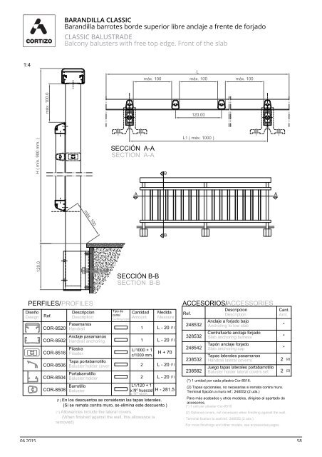 BARANDILLA CLASSIC CLASSIC BALUSTRADE