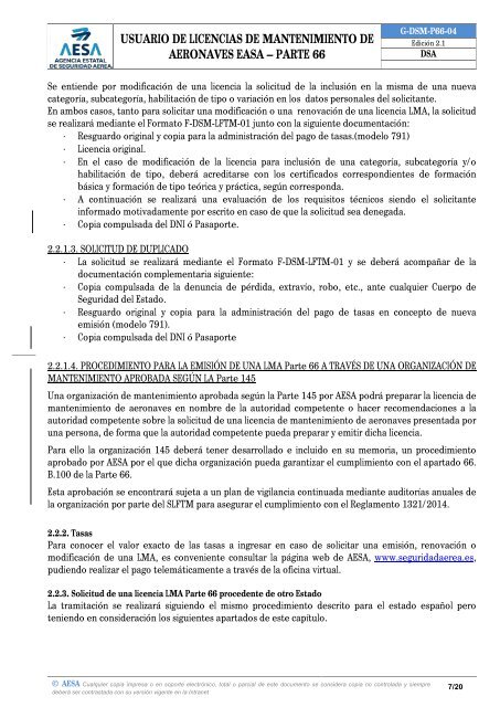 USUARIO DE LICENCIAS DE MANTENIMIENTO DE AERONAVES EASA – PARTE 66