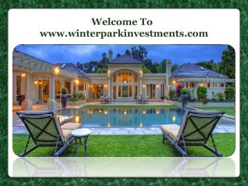 Buy a Home in Winter Park