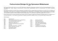 2 Sinnesorgane - Gymnasium Wildeshausen