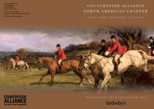 Countryside Alliance - North American Chapter