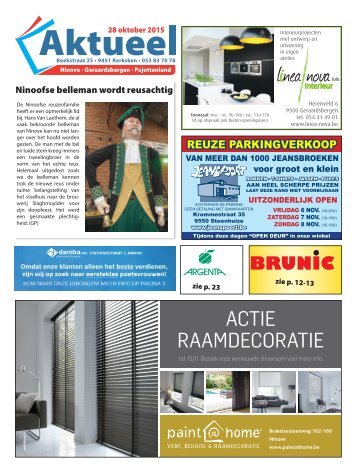 Editie Ninove 28 oktober 2015