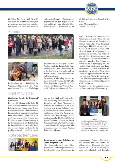 Soroptimist Österreich - Journal 03-2015