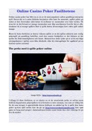Online Casino Poker Fasilitetene