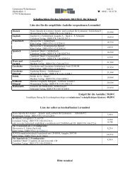 Schulbuchliste für das Schuljahr 2012/2013 für Klasse 8 Liste der für ...