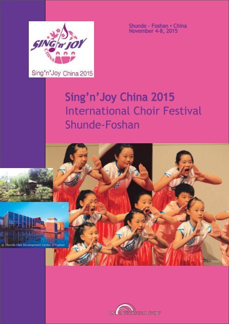 Sing'n'Joy China - Program brochure