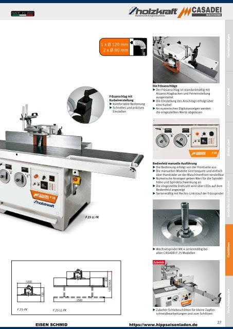 Holzkraft Casadei Holzbearbeitungsmaschinen