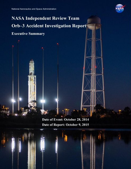 Orb–3 Accident Investigation Report