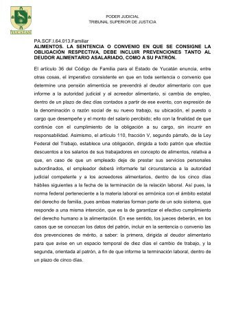 precedente - Poder Judicial del Estado de Yucatán.