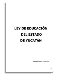 LEY DE EDUCACIÓN DEL ESTADO DE YUCATÁN