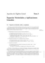 Espacios Vectoriales y Aplicaciones Lineales