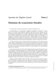 Sistemas de ecuaciones lineales