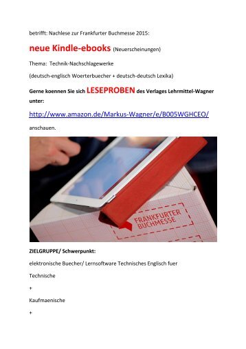 Nachlese Frankfurter Buchmesse Technik-Einstieg mit Kindle-ebooks
