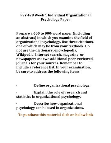 essay on psychology