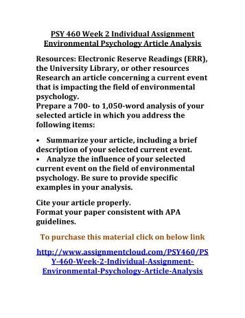 What is environmental psychology?