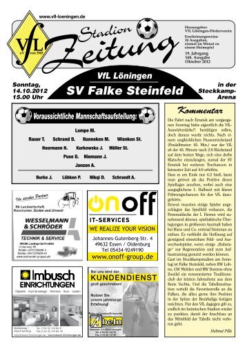 SV Falke Steinfeld - VfL Löningen