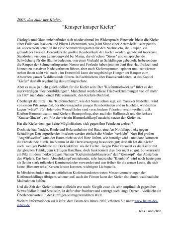 Pressemitteilung vom Juni (PDF) - Der Lennebergwald