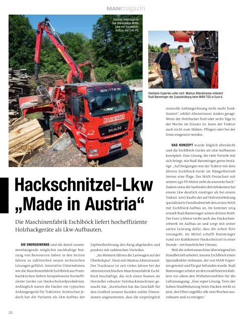 MANmagazin Truck Österreich 2/2015