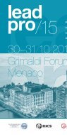 30–31/10/2015 Grimaldi Forum Monaco