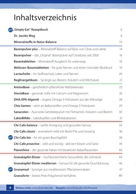 Dr. Jacobs Produktwelt 2015/2016